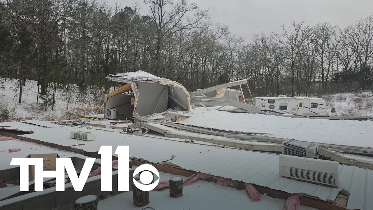 Snow, ice cause widespread structural damage in Garland County