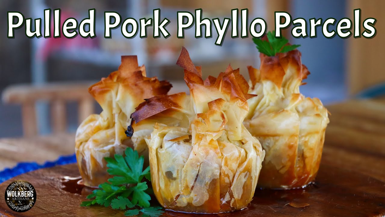 Pulled Pork Phyllo Pies | How to make pulled pork from chops | BBQ Pork recipes | Cast Iron cooking
