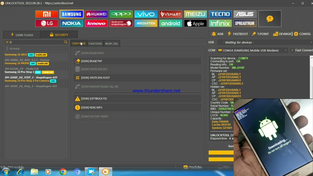 Samsung J2 16 FRP Unlock Tool || Samsung J2 Pro FRP Unlock in Unlock Tool