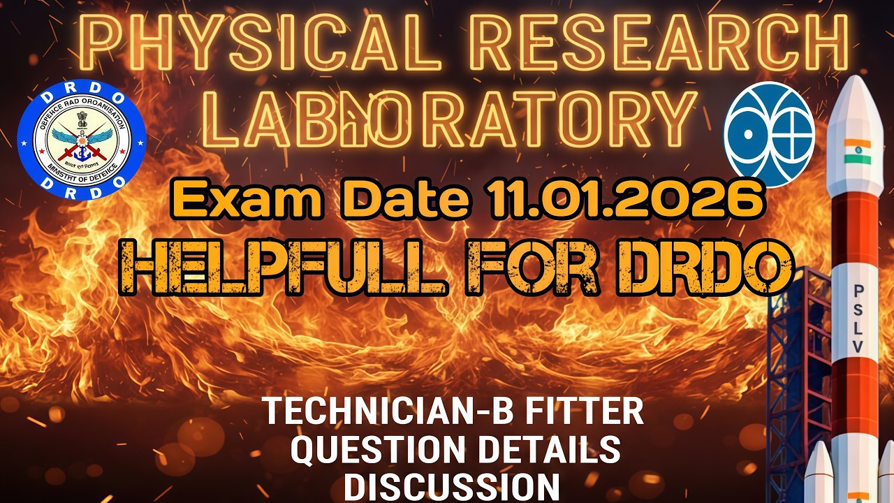 PRL Technician -B Fitter Question Details Discussion || exam date 11/01/2026 || MCQ Type
