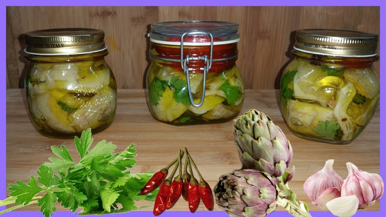 Carciofi sott'olio - Conserve di carciofini | Le Ricette di Zio Roberto