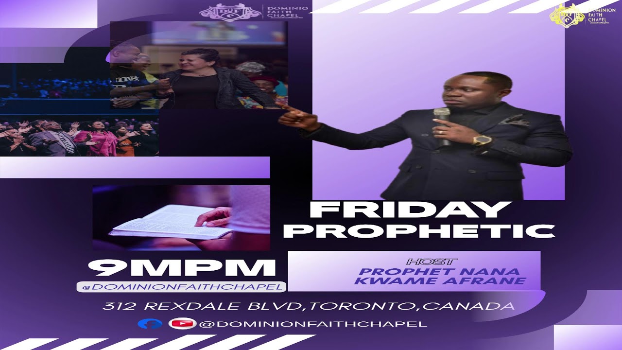 FRIDAY PROPHETIC AND PRAYER NIGHT- FEBRUARY 27 2026