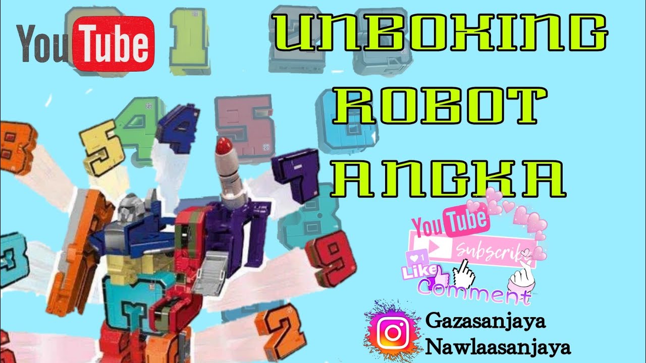 VIRAL !! UNBOXING ROBOT ANGKA #youtubercilik #unboxingmainan #viral #gazanawlaa