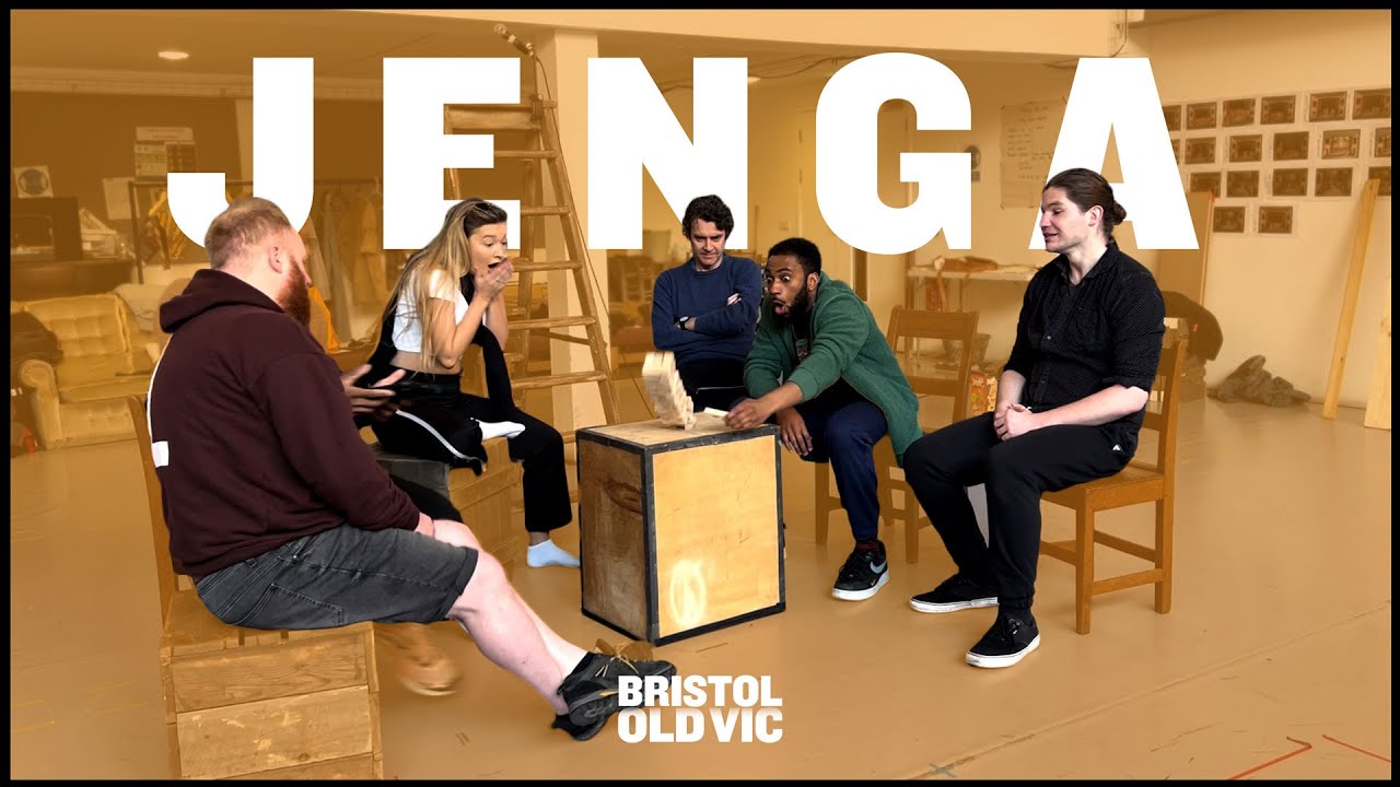 Cast of The Meaning Of Zong Play Jenga | Games with Bristol Old Vic