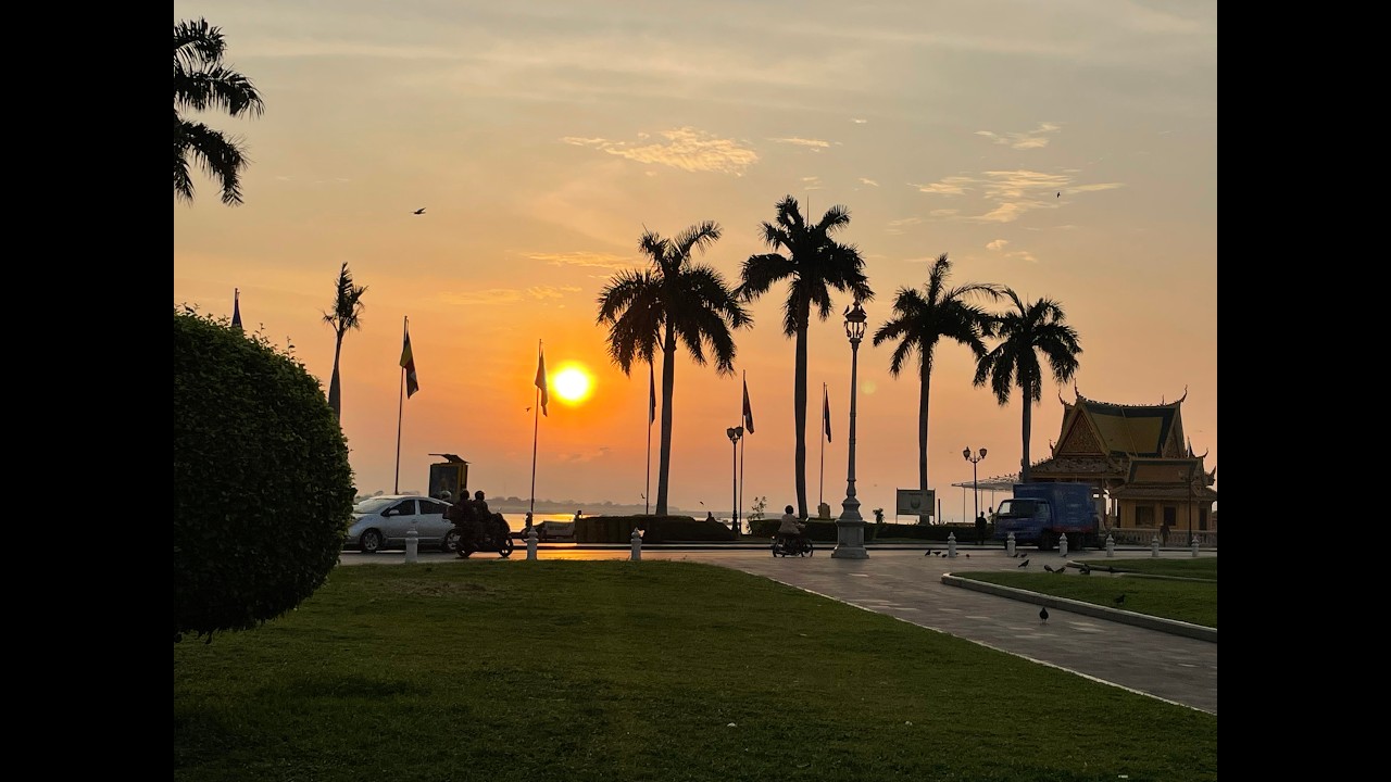 Poranek w Phnom Penh 🌅 Spacer po mieście o wschodzie słońca