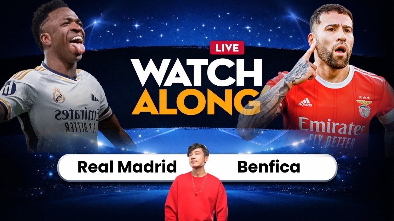 Real Madrid Vs Benfica | Champions League |  Watchalong with Mr.Hyozu
