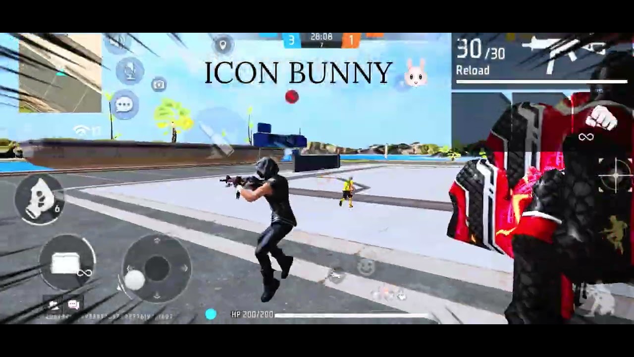 FREE FIRE 🔥 GAME ICON BUNNY 🐰 ONLY UMP GUN CHALLENGE 😮&zwj;💨#freefire 