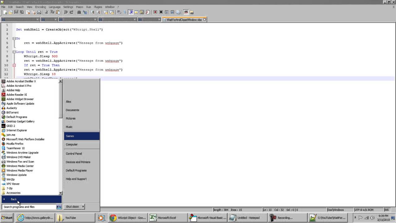 VBA Excel Macro Stops Working When a Dialog Box Pop Up Appears - InternetExplorer.Application