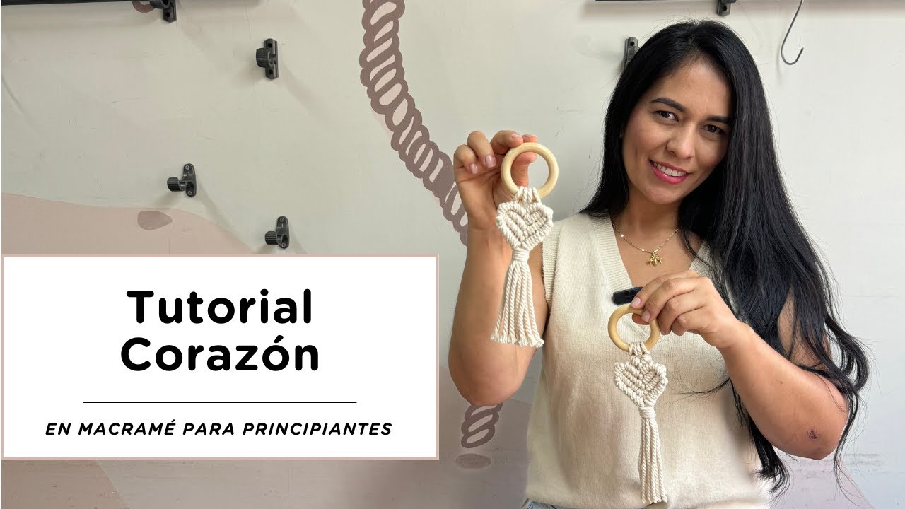 Cómo Hacer un Corazón en Macramé | Servilletero, Llavero o Decoración Navideña (Paso a Paso)