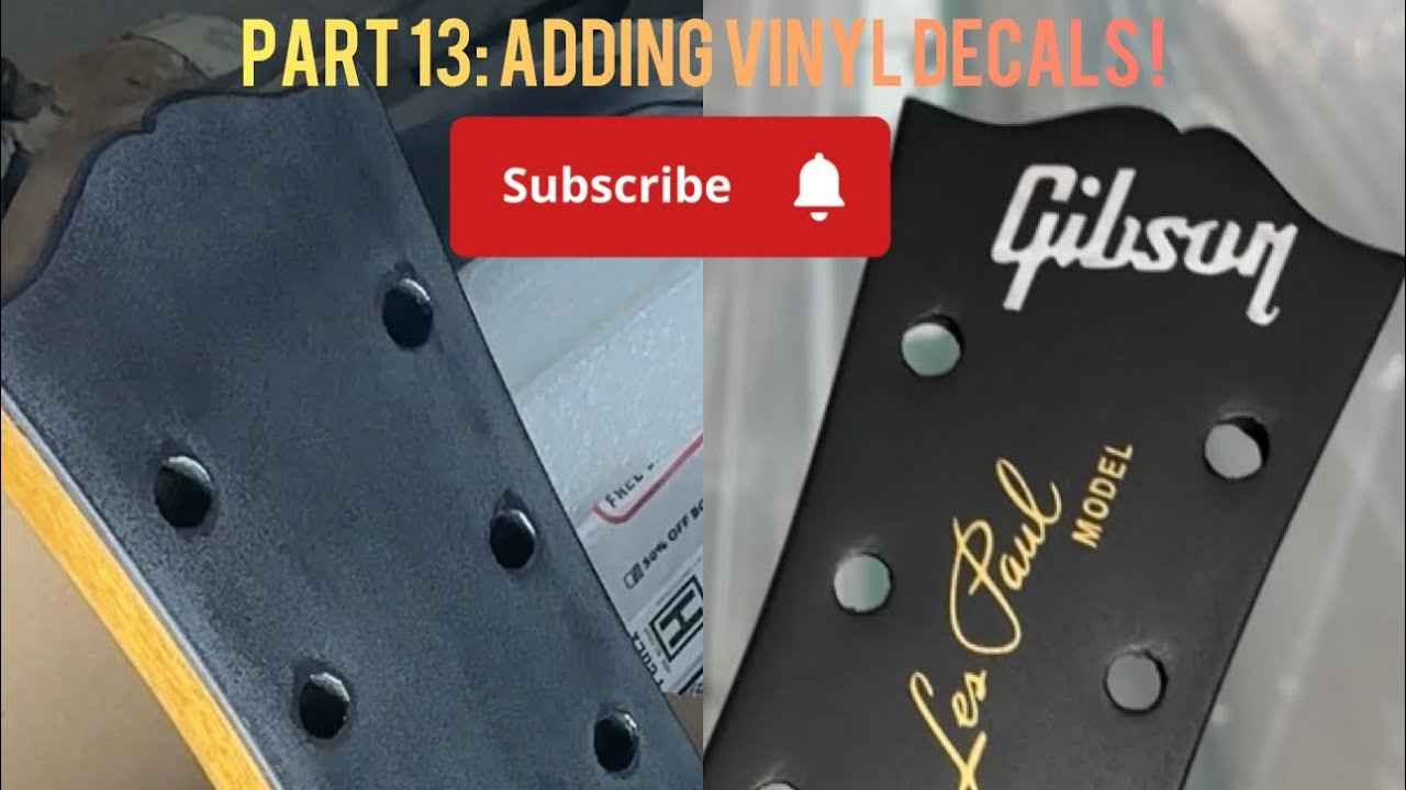 Часть 13: Наклеивание виниловых наклеек! #гитара #lespaul 🎸😎🔥