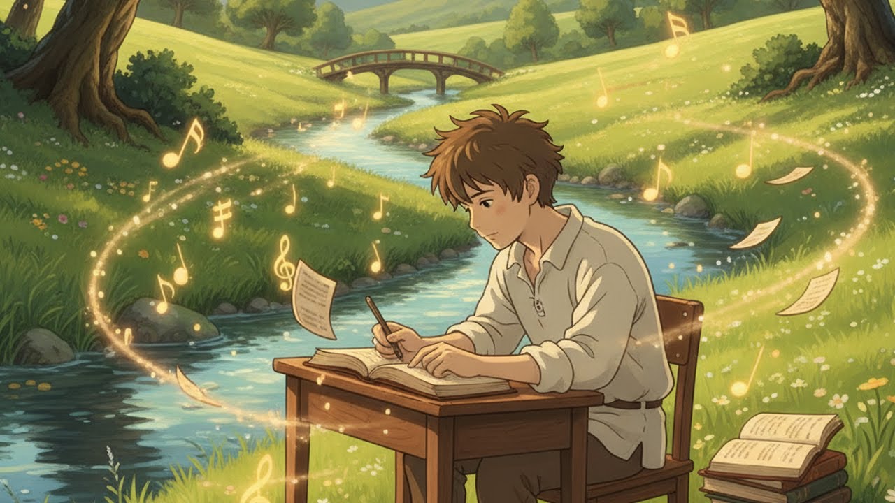 River of Focus: 1-Hour Serene Study Session