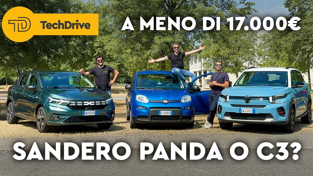 LE AUTO MENO CARE e PI&Uacute; VENDUTE. PANDA, C3 e SANDERO. Quale comprare?