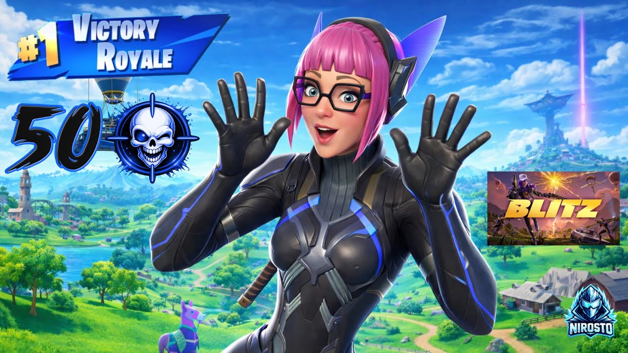 👉 #3 Solo Blitz Royale: 50 Kills | Clean Fortnite Gameplay