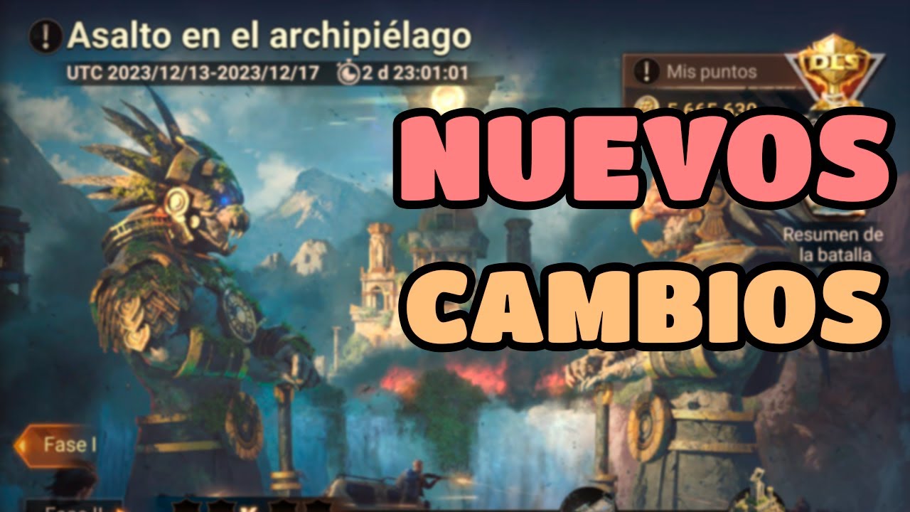 YA ESTAN AQUÍ LOS NUEVOS CAMBIOS A ASALTO AL ARCHIPIELAGO - DOOMSDAY LAST SURVIVOR ESPAÑOL