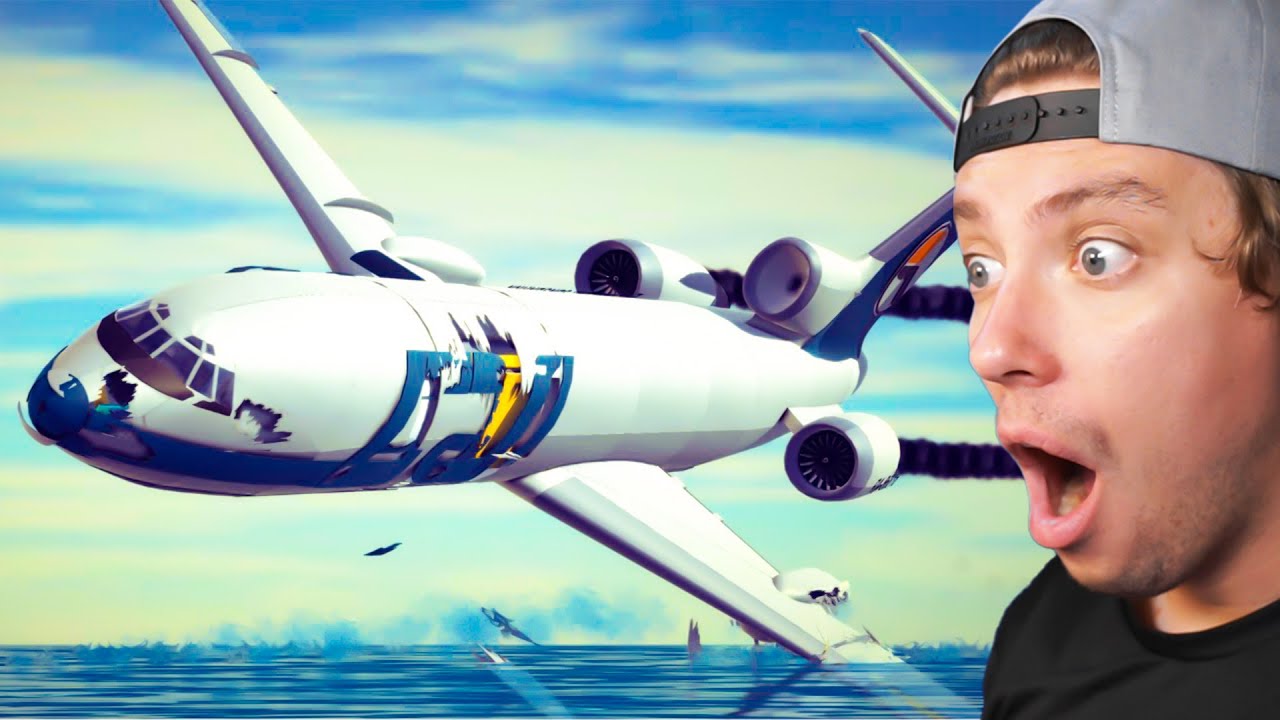 Reacting To Plane Crashes with CVR in besiege