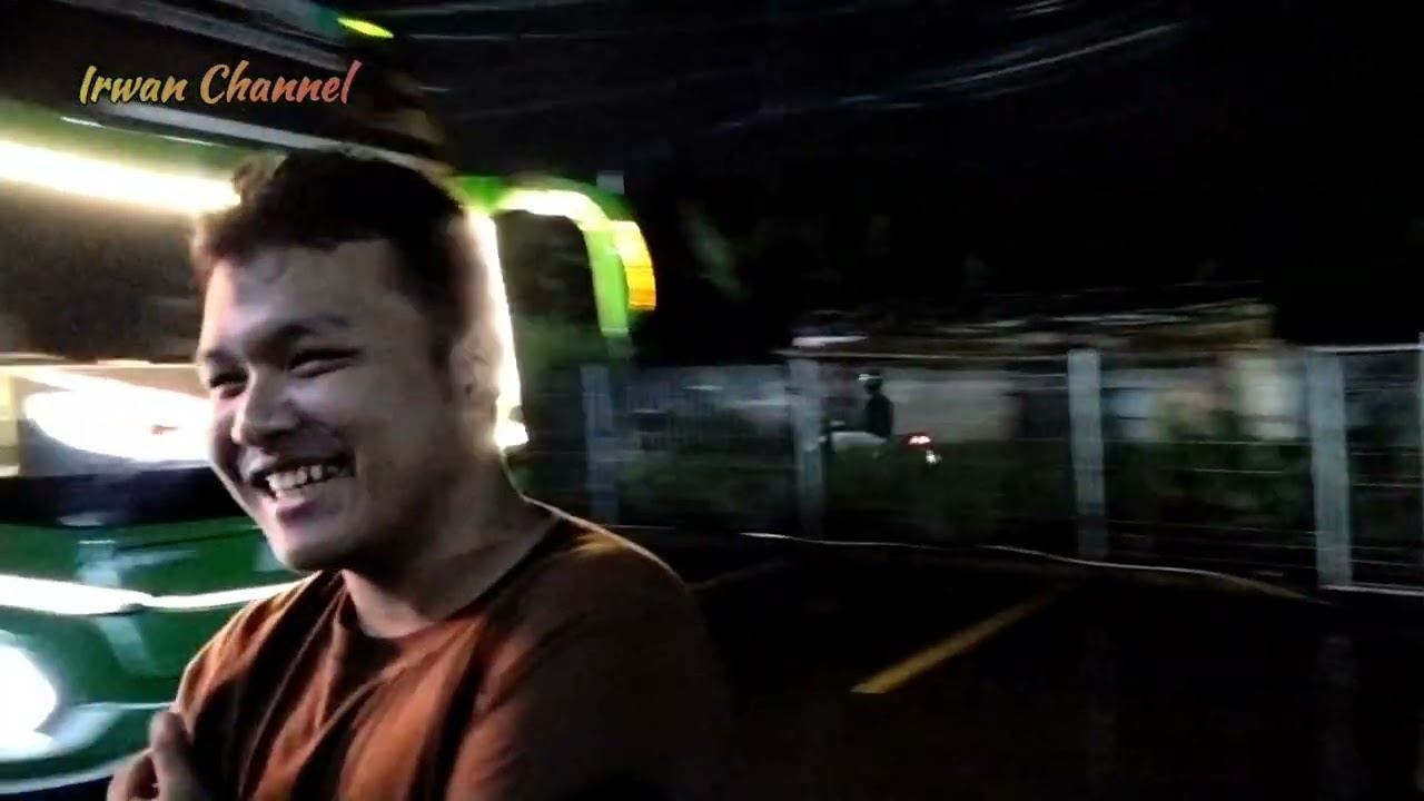 Full bus teloket basuri trip Anyer ROS kahfi race | irwan channel