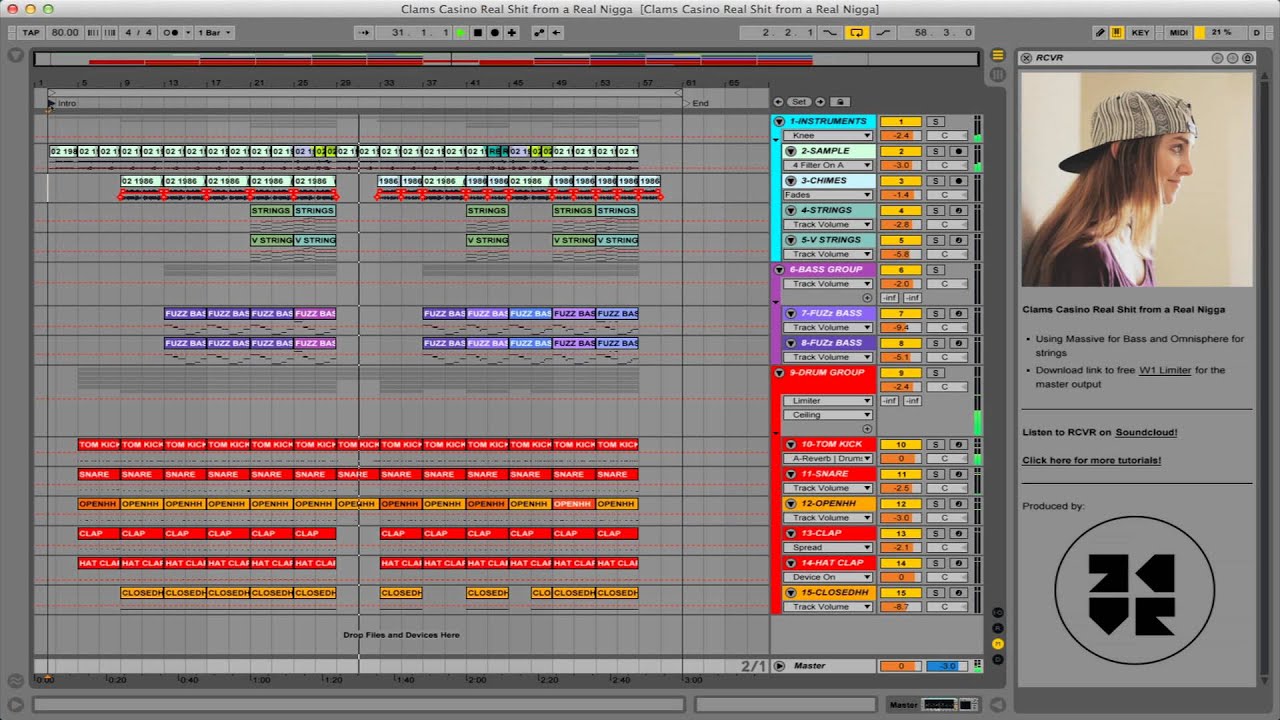 Clams Casino - Real Shit From a Real Nigga (Ableton Live)