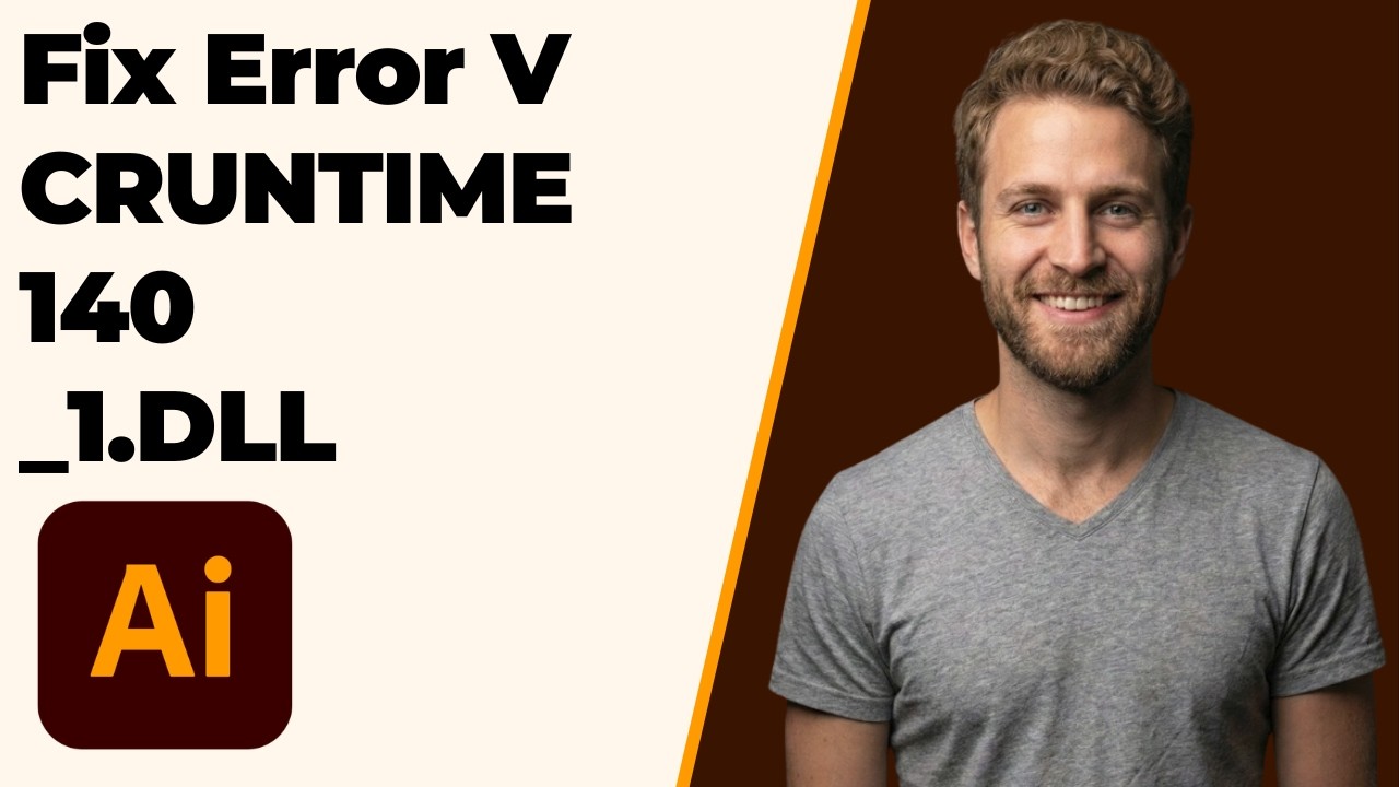 Fix Illustrator Error VCRUNTIME140_1.DLL (2026 Easy Guide)