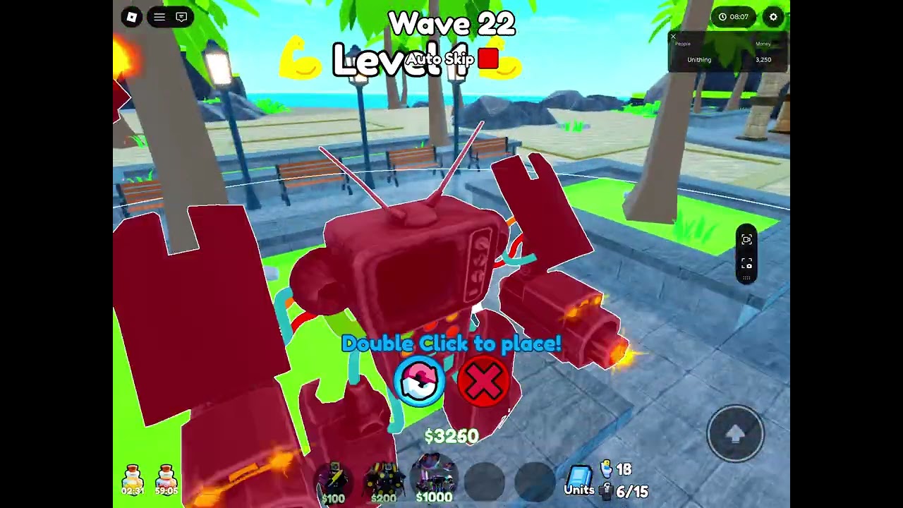 Playing toilet tower defense with only calendar units!