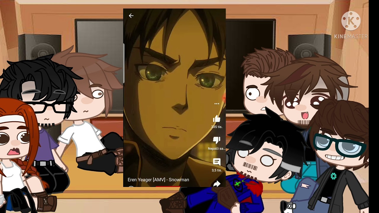 Avengers react to Peter as Eren AU