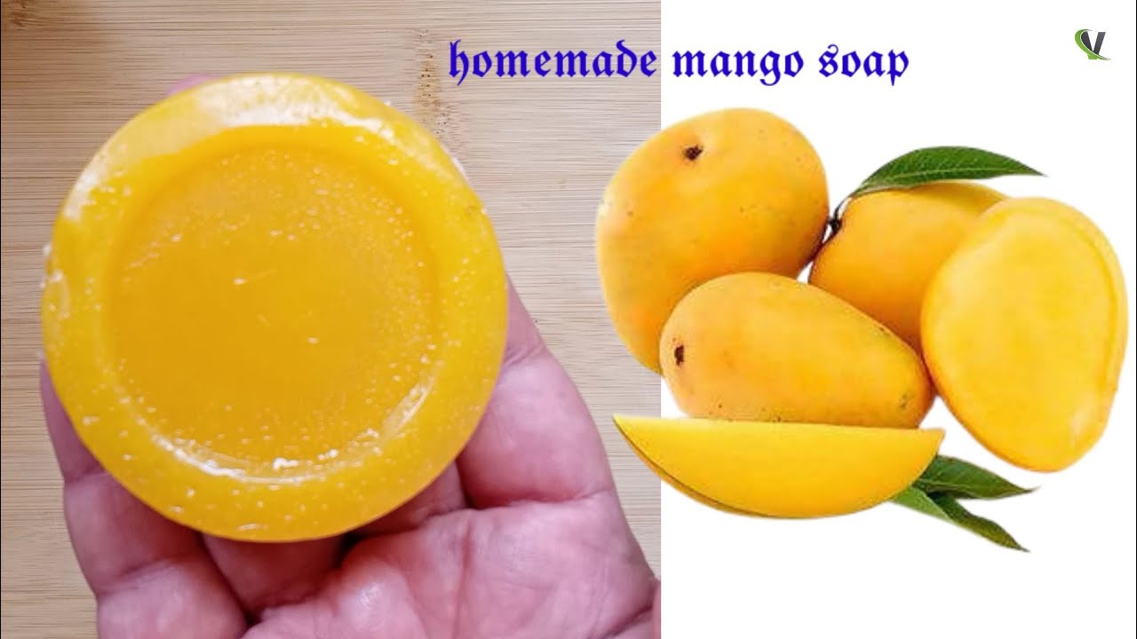 Homemade Mango Soap || skin whitening and glowing soap .