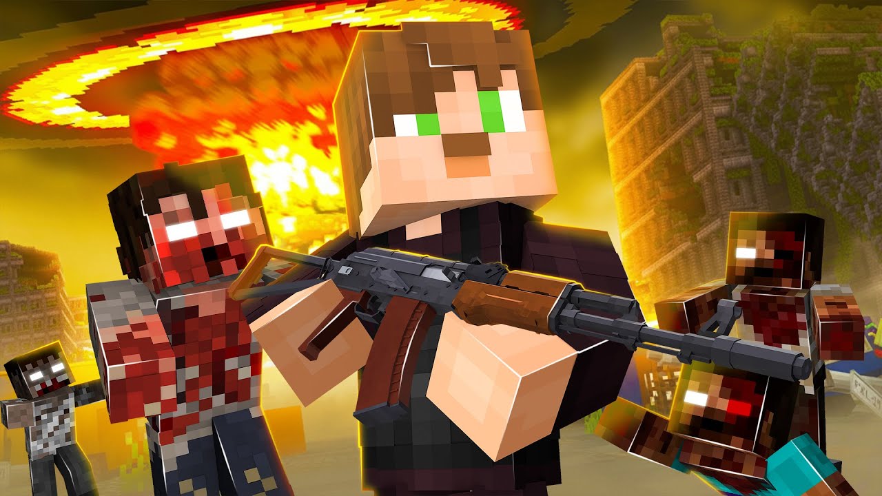 100 GÜN BOYUNCA ZOMBİLERDEN KAÇTIK - Minecraft