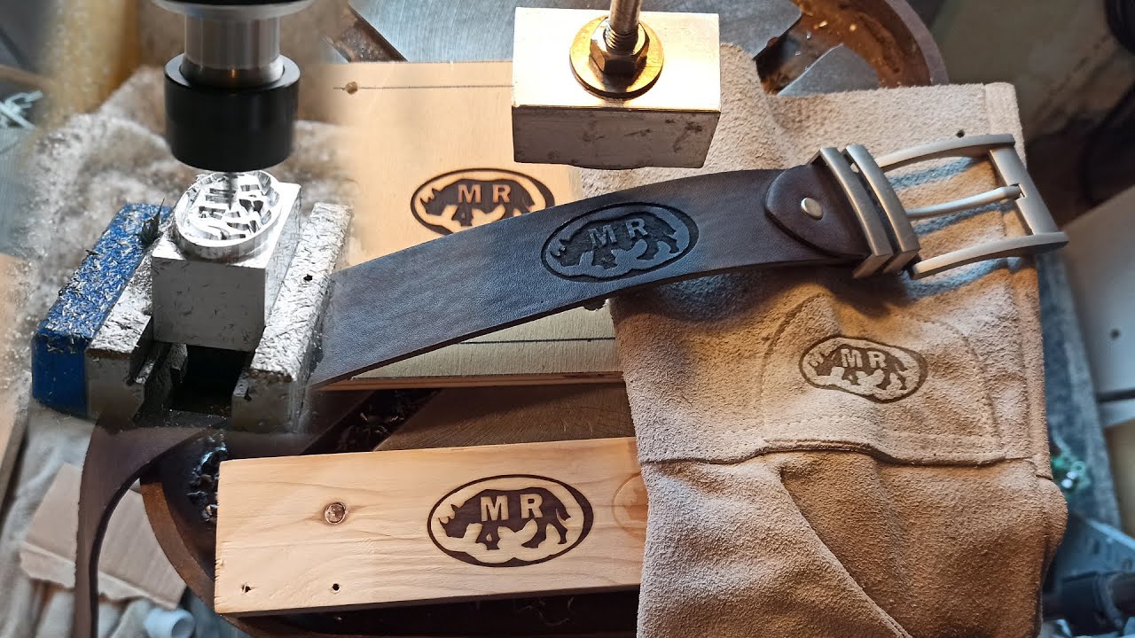 Brandstempel/Brennstempel fräsen mit meiner selbstgebauten CNC (mit Fusion 360 erstellt)