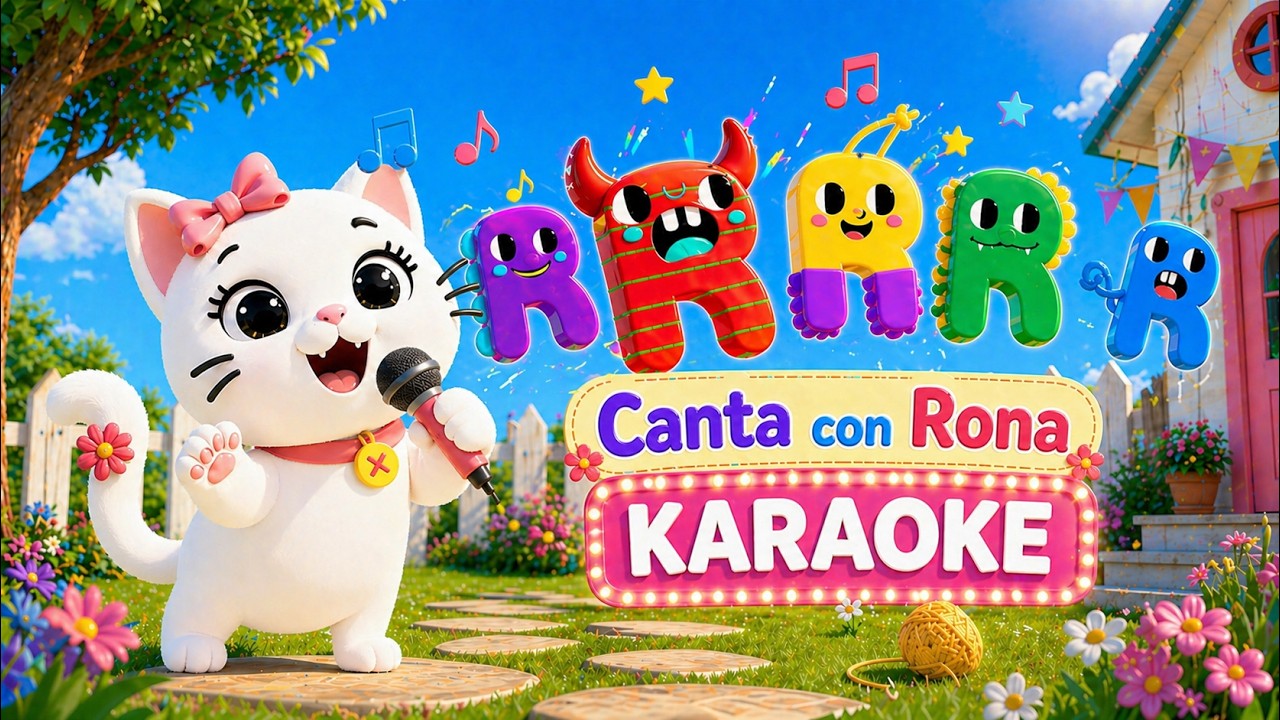 Rona la Remolona 😽🐈 (versión KARAOKE) | Canción de la erre múltiple /RR/ | LaLaBla