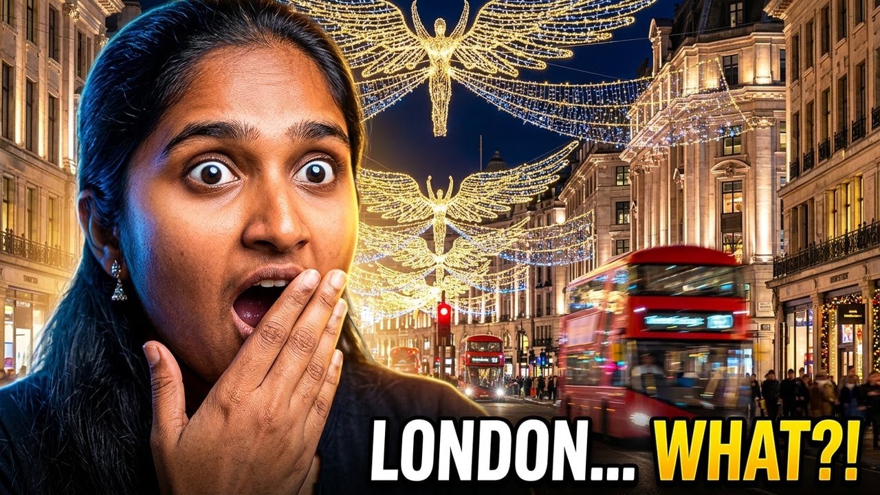 WOW London! 😱 Christmas Lights That Don’t Even Look Real ✨ | Telugu