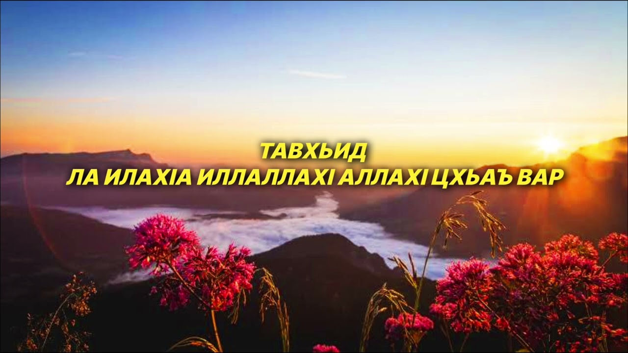 ШЕЙХ ЯХЬЯ | ТАВХЬИД ЛА ИЛАХІА ИЛЛАЛЛАХІ АЛЛАХІ ЦХЬАЪ ВАР