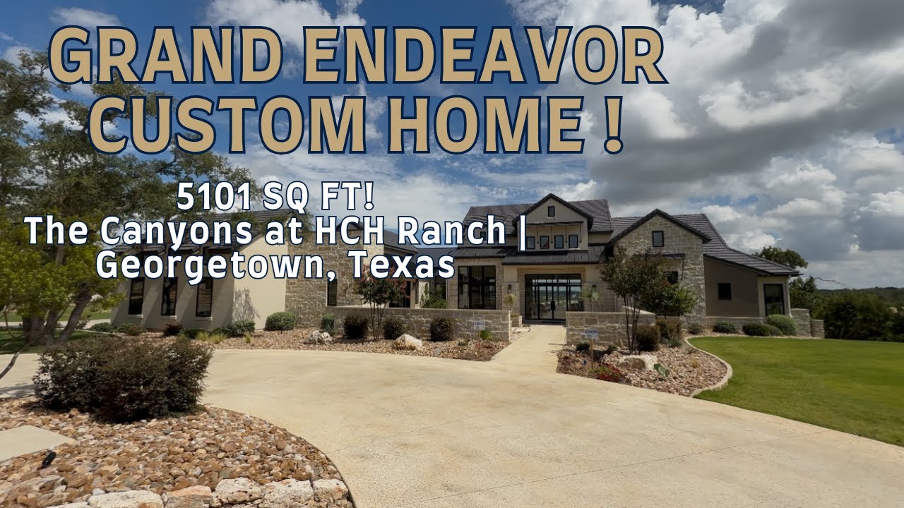 CUSTOM HOME! | Grand Endeavor Model Home | 5101 Square Feet | The Canyons at HCH Canyon
