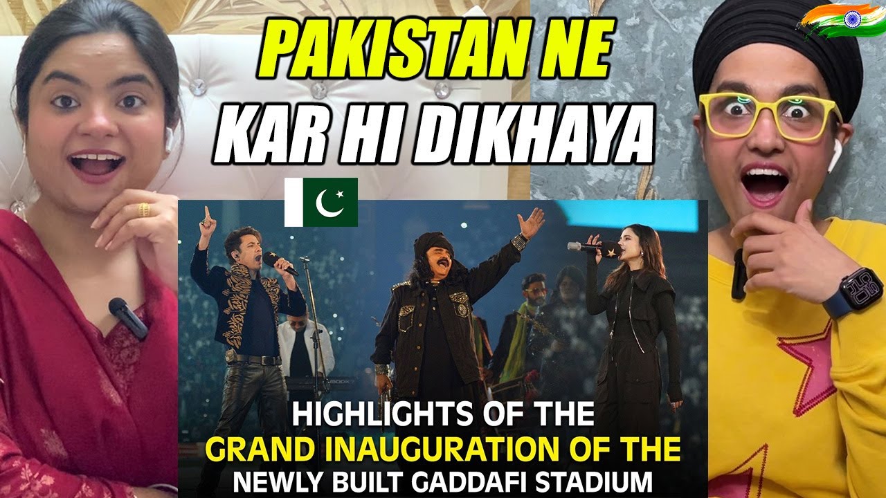 Indians React to The Grand Inauguration of the Newly Built Gaddafi Stadium