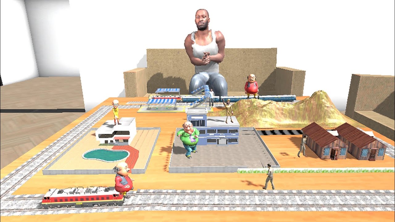 Franklin Found Tiny Motu Patlu City in Indian Bike Driving 3D