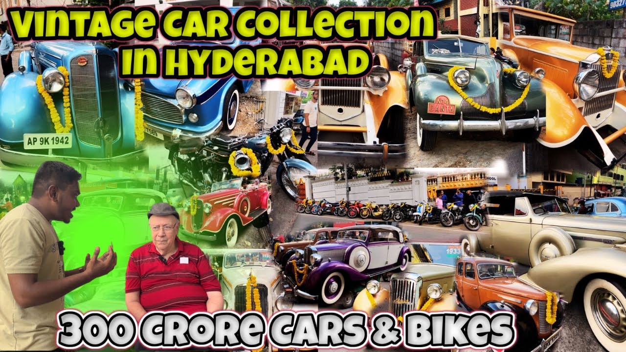 Vintage Car Collection of Hyderabad | Dasara Special | Charmas Owner | Mercedes owner #vintagecars