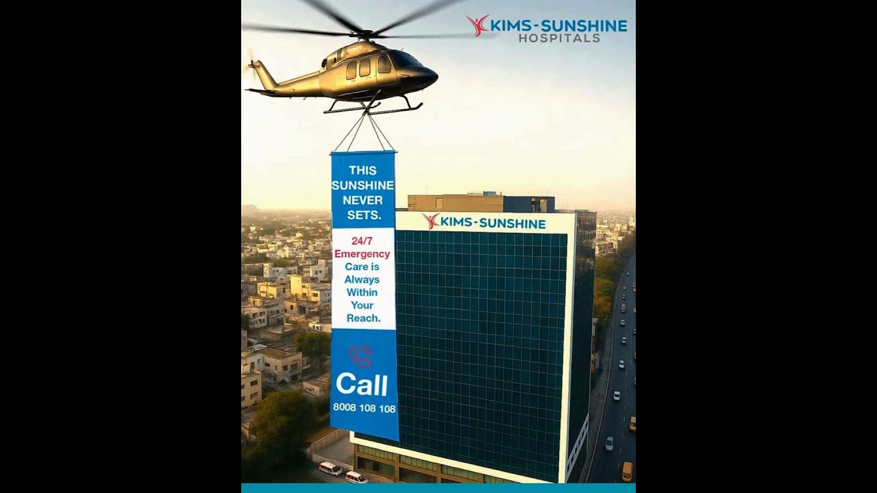 At KIMS-SUNSHINE Hospitals, Begumpet, 24/7 emergency care is always within your reach