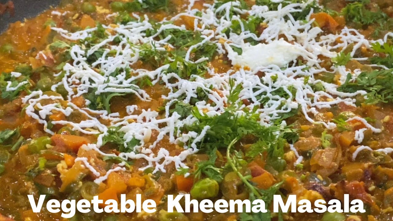 Vegetable Kheema Masala | Ruchi Bharani | वेज खीमा मसाला | quick and easy restaurant style at home