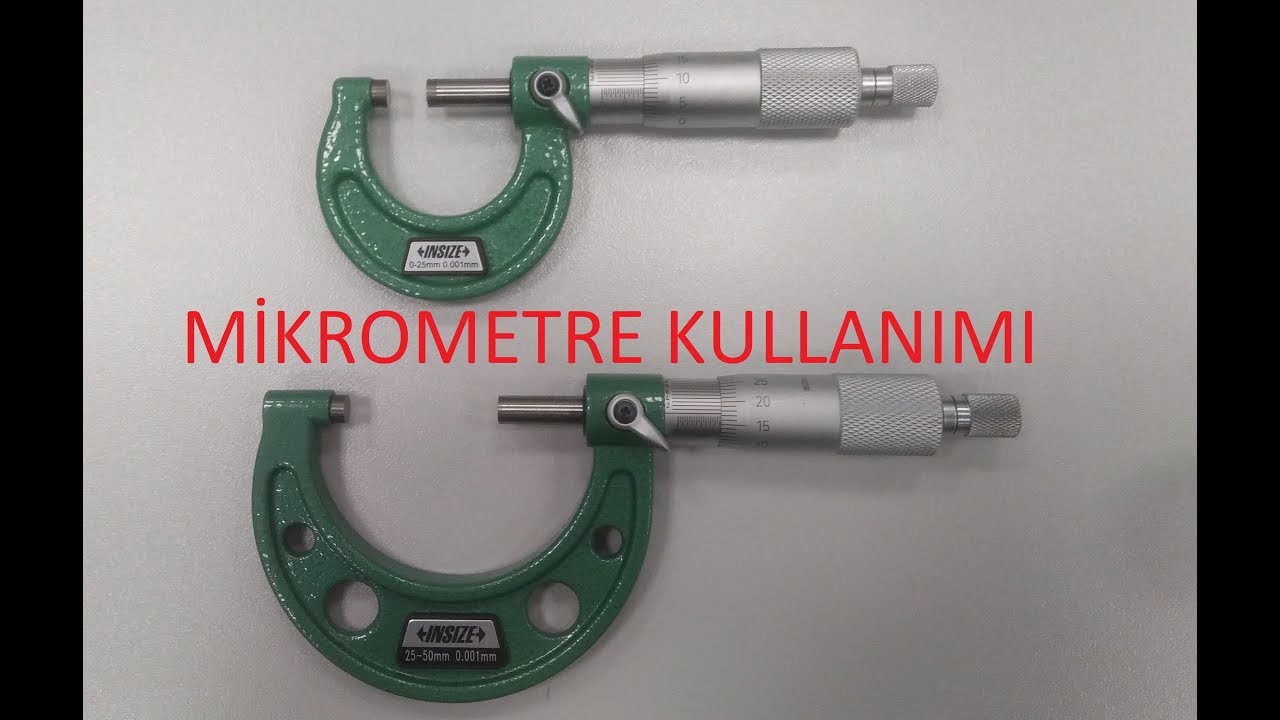 Mikrometre Kullanımı - Okunması - Çizimi (0.01-0.001)