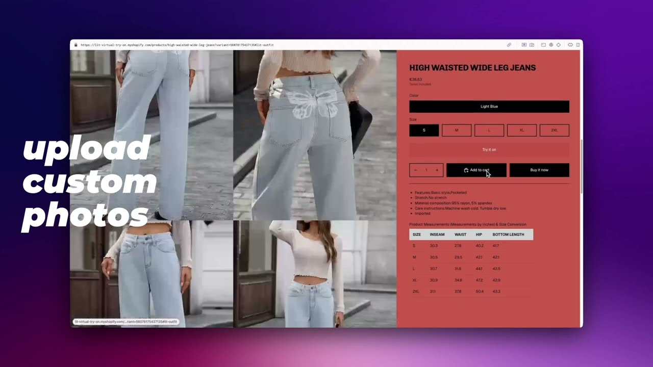 Try on full outfits | Lit Outfit AI - Virtual Try On | Shopify App