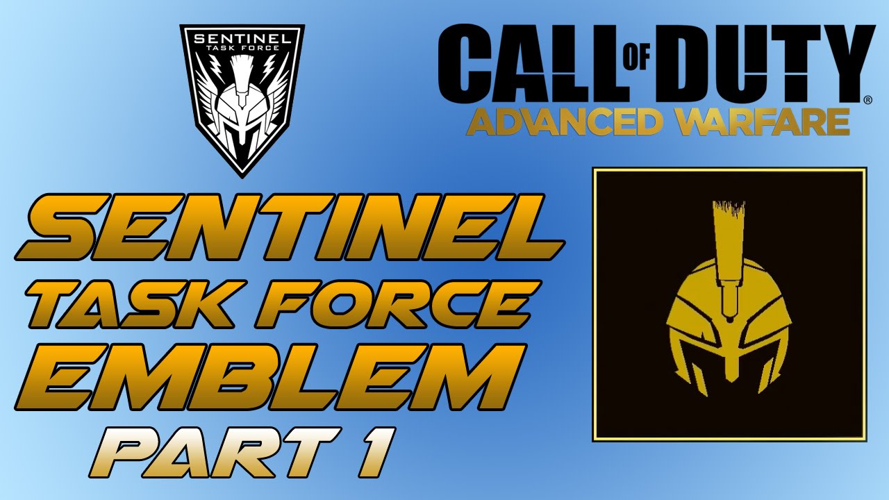 Sentinel Task Force Helmet Emblem Part 1 - COD Advanced Warfare Emblem Tutorial