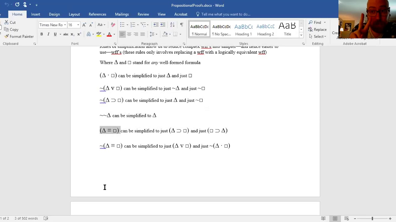 Proofs in Propositional Logic