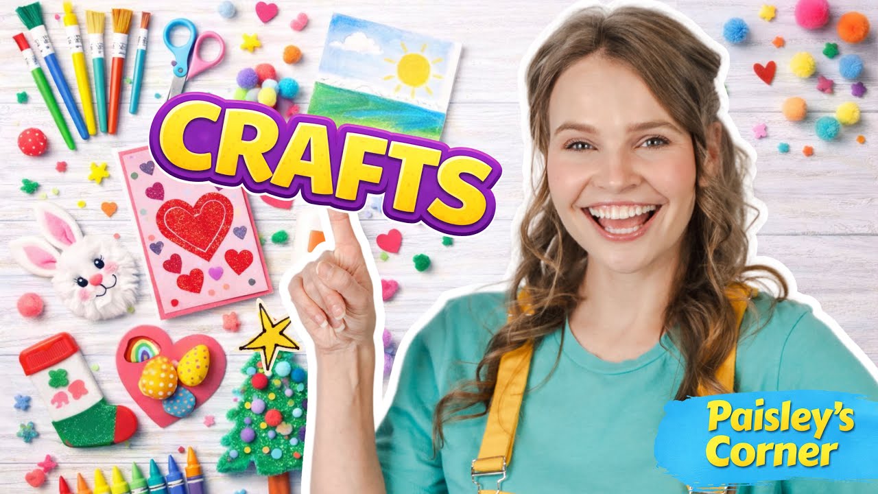 Easy Arts & Crafts with Silly Miss Lily | Holiday Crafts for Kids - Fun Toddler Learning Video