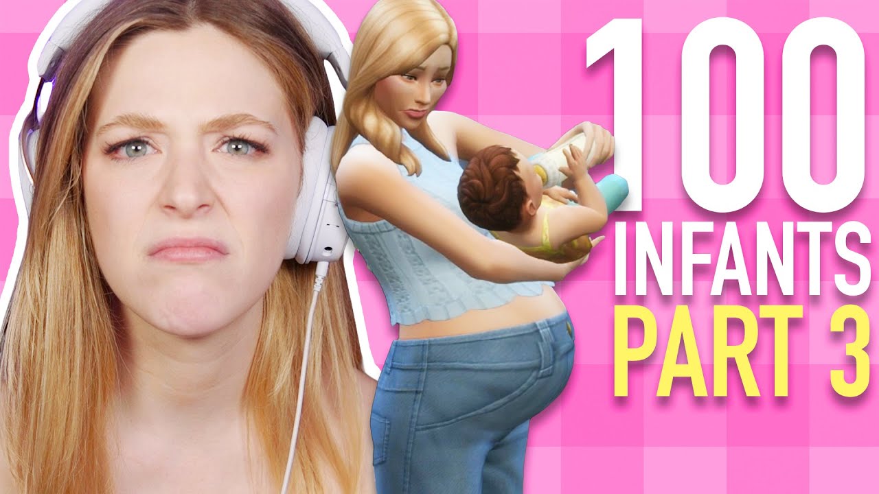 Можно ли вырастить 4 младенцев одновременно в The Sims 4? | 100 BABY CHALLENGE SPEEDRUN | Часть 3