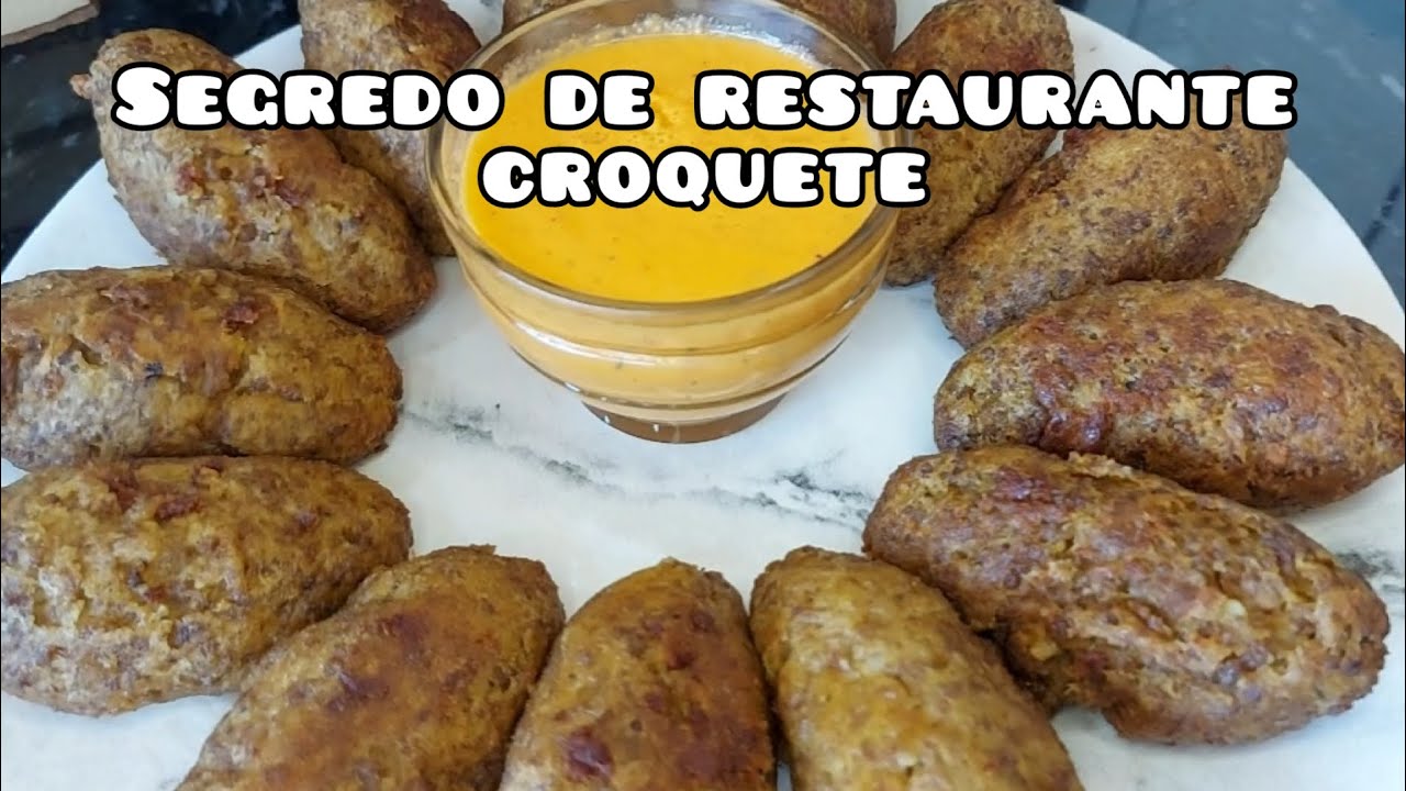 CROQUETE DE CARNE COM BATATA!