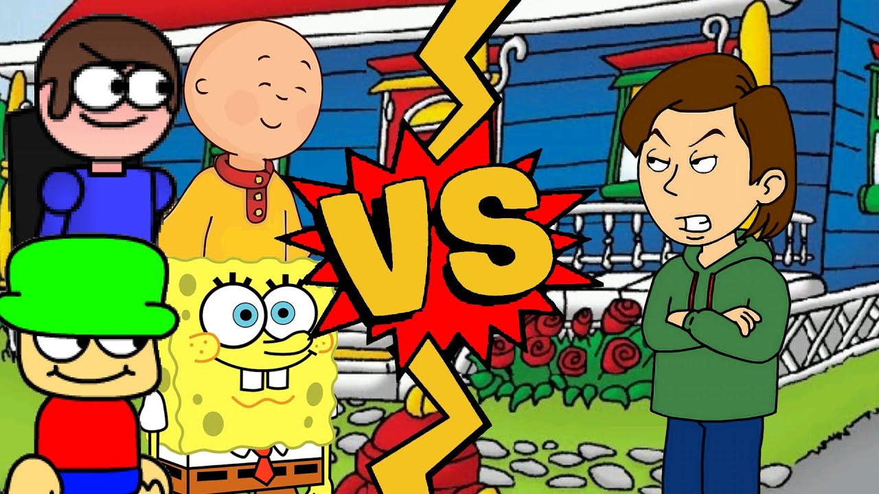 M.U.G.E.N Battles | Dave/Bambi/SpongeBob/Caillou vs Boris Anderson