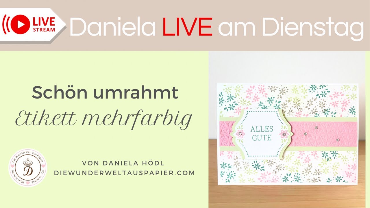 Schön umrahmt - so können Sie den Stempel mehrfarbig nützen 🥰 ganz einfach WOW 🤩