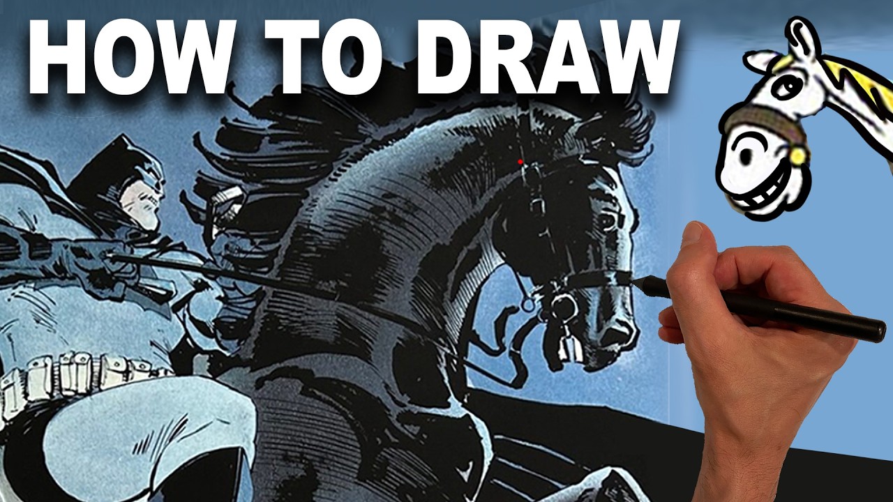 How to Draw COMIC BOOK HORSES as cool as Moebius and Frank Miller