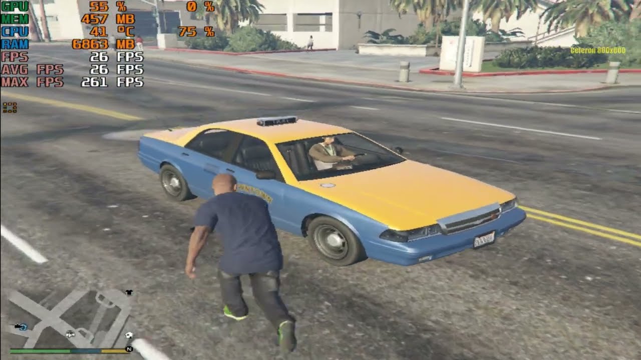 GTA 5 - Gameplay on Celeron DUAL CORE / 16GB RAM / Without Graphics card