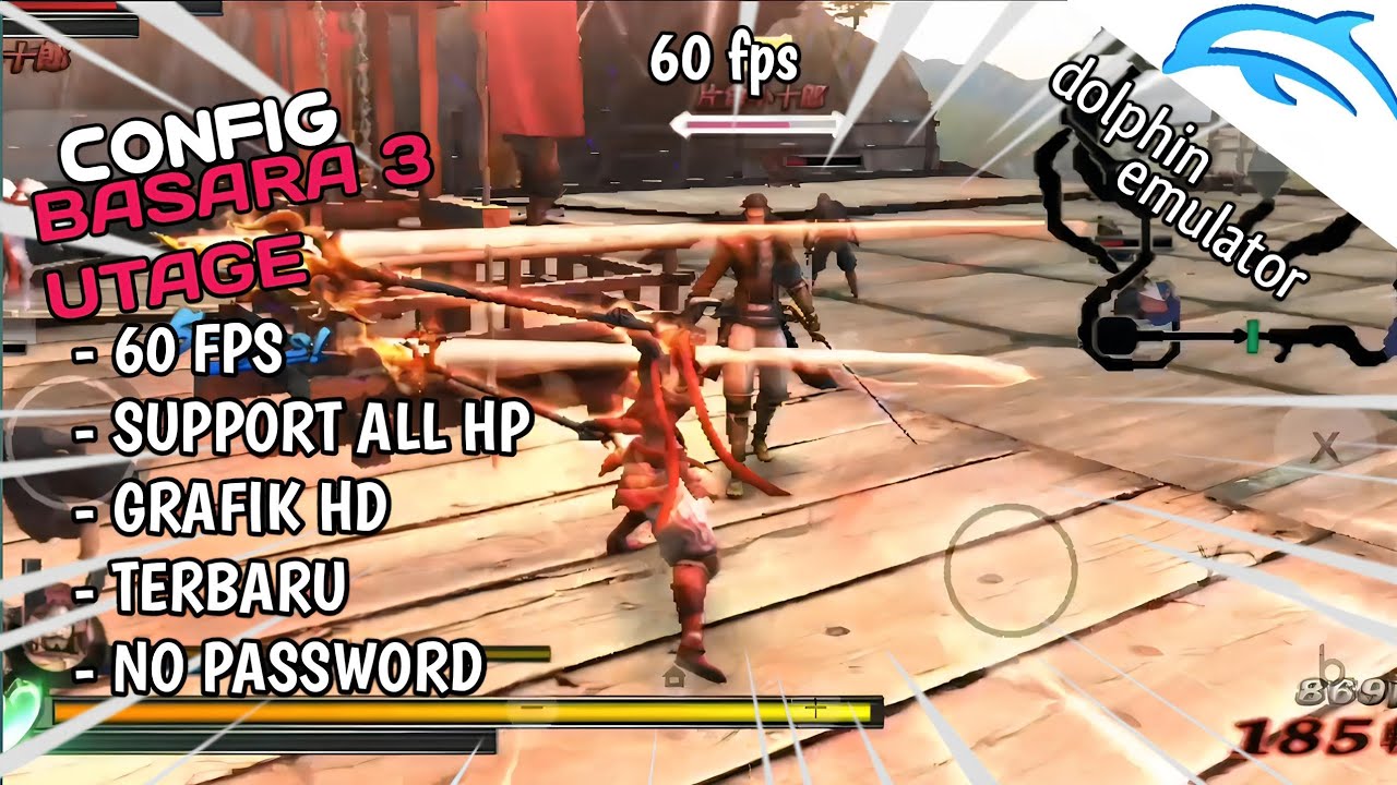 CONFIG SETTING 60 FPS BASARA 3 UTAGE + SAVE DATA | DOLPHIN EMULATOR