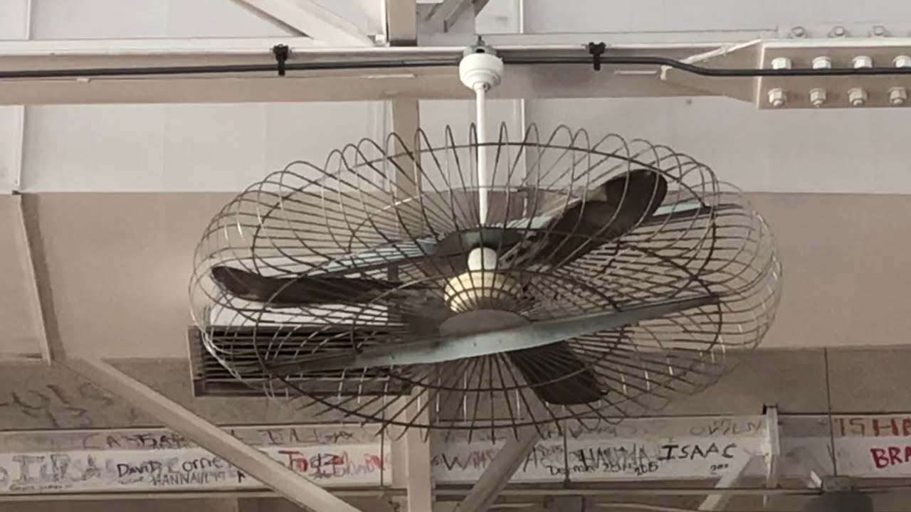 NuTone Pro-Line Industrial Ceiling Fans at my High Schools Fieldhouse/Gym