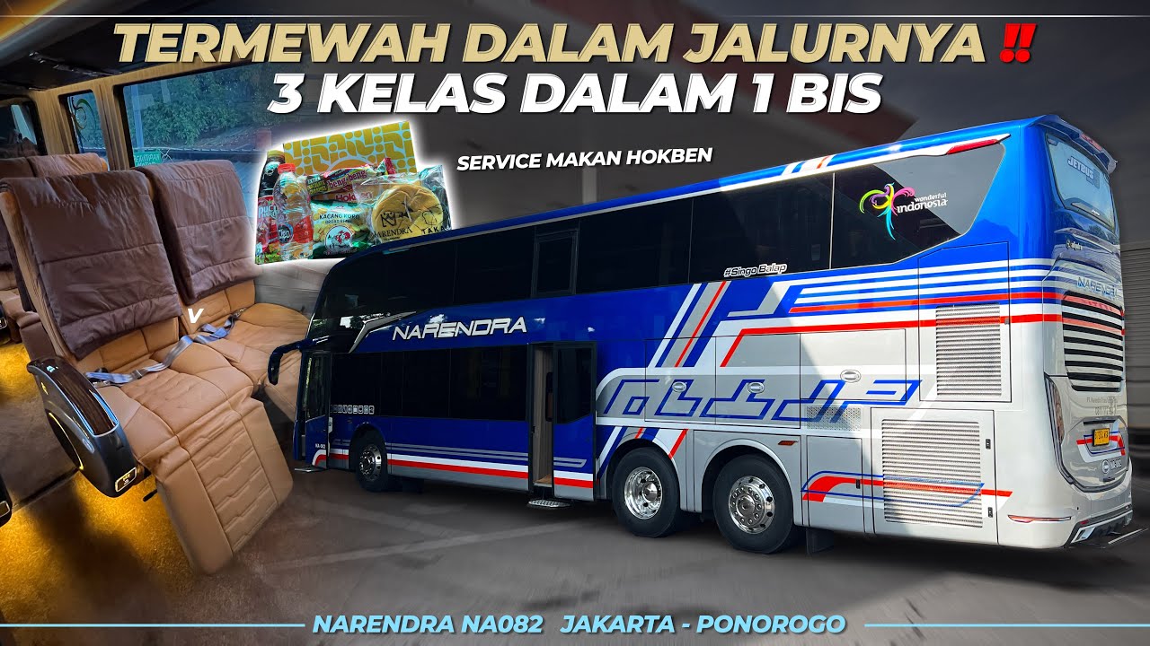Termewah Dan Terbaik Dijalurnya‼️| Trip Bus Narendra Jetbus 5 “ Jakarta - Madiun “